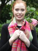 Extra Fine Merino wool Green and Pink image