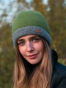 Irish Crochet Hat Moss Green image