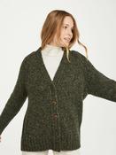 Ladies Donegal Cardigan Army - S