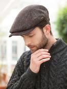 Kerry Cap Brown Herringbone - Brown Herringbone / M