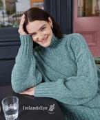 Paige Wool and Cashmere Polo Neck Ocean Mist - M image