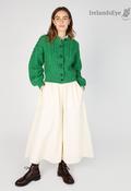 Clover Cropped Cardigan Green - S