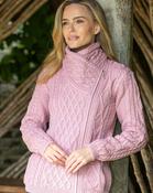 Cable Knit Side Zip Pink - XS image