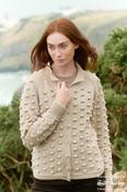 100% Merino wool Popcorn Cardigan - S