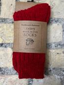 Luxury Wool Blend Socks Red - UK 4-7, EUR 37-41, USA 5.5-8.5 image