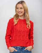 Red Bubble Sweater 100% Fine Merino Wool - M image