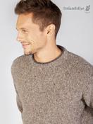 Men's Crew Neck Wool and Cashmere Sweater Rocky Ground - XXL