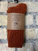Luxury Wool Blend Socks Rust Orange - UK 8-11, EUR 42-46, USA 8.5-11.5 image