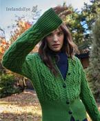 The 'Elva' Cropped Cardigan - Moss - S image