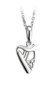 Harp Pendant - Sterling Silver