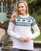 Ladies Sheep Sweater Natural - Natural White / XL