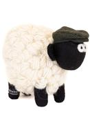 Knitted Sheep with Flat Cap - Green Medium