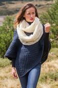 Super soft merino wool Infinity Scarf - Natural