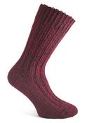 Donegal Wool Socks-Wine 326-UK 8-11, EUR 42-46, USA 8.5-11.5 image