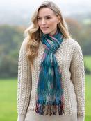 Suantrai of Ireland Scarf Teal Green Mix