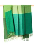 Lambswool Throw Green Mix - Col.608 image