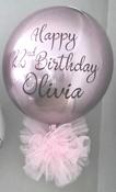 Personalised Pink Orbz Balloon image