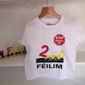 Birthday Boy - JCB Tshirt image