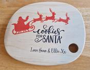 Santa's Cookies Wooden Board