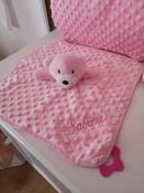 Pink Dimple Teddy Comforter