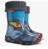 Demar Kids Boys Girls Wellies Rain Boots Warm Fleece-Lined Light Unisex image