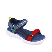 Colour-Block Logo Sandals Open toe med wide fitting image