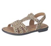 BIRTE Open toe sandal lepord print slim fitting image