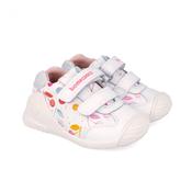 First step white sneakers