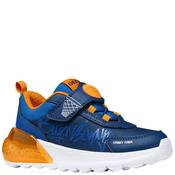 Geox Kids Looney Tunes Lights Trainer - Navy Orange image
