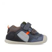FIRST SHOES DENIM ORANGE STRIPE image