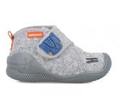 First steps grey slippers baby boy image