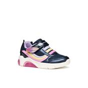 Geox Junior Girl Navy Fadinlight with Lights Sneakers image