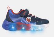 Garvalin Velcro Trainer Navy Lights