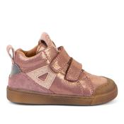 Froddo Rosario Girls High Top Shoe Boot - Pink/Gold