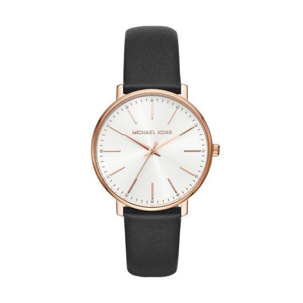 Michael Kors Pyper Navy Leather Strap Ladies Watch MK2834 in