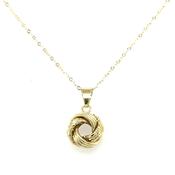 9ct Yellow Gold Knot Pendant