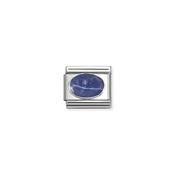 Composable Classic HARD STONES steel and 925 sterling silver Sodalite Mat
