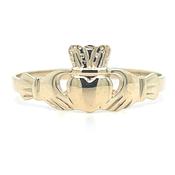 9ct Yellow Gold Ladies Claddagh Ring