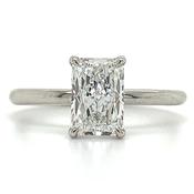 Lottie - Platinum 1.31ct Laboratory Grown Radiant Diamond Engagement Ring with Hidden Halo image