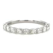 Platinum 0.44ct Horizontal Oval Earth Grown Diamond Ring