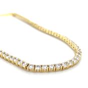 Golden Cz Tennis Necklace image
