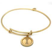 Chrysalis Gold Plated Initial I Bangle