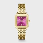 Gracieuse Petite Watch Steel, Fuchsia Pink, Gold Colour