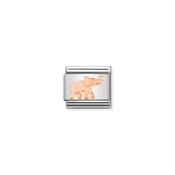 Composable Classic SYMBOLS steel and 9k rose gold Elephant