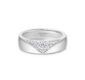 Ania Haie Silver Pavé Cubic Zirconia Bold Statement Ring image