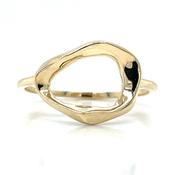 9ct Yellow Gold Irregular Wave Ring