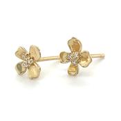 9ct Yellow Gold My Little Petal Earrings image
