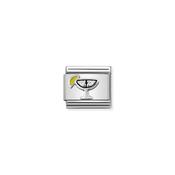 Composable Classic SYMBOLS in stainless steel, enamel and 925 sterling silver Cocktail with yellow zirconia image
