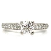 Aysha - Platinum .78ct Solitaire Earth Grown Diamond Engagement Ring image