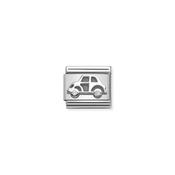 Composable CL  symbols stainless steel , 925 sterling silver, and Cubic zirconia Car